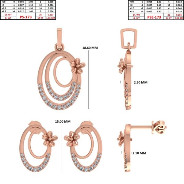 SJ-2040 (2) Chain pendent set