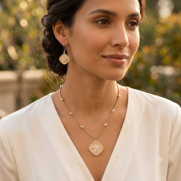 SS-0407 925 SILVER NECKLACE SET