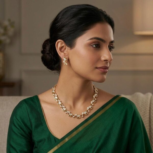 SS-0767 925 SILVER NECKLACE SET