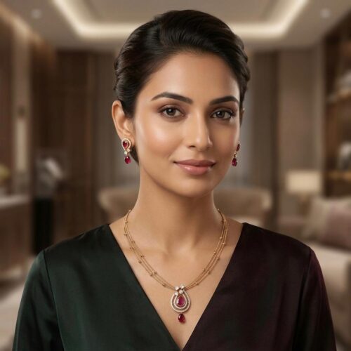 SS-0855 925 SILVER NECKLACE SET