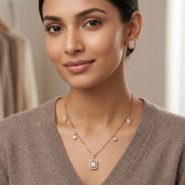 SS-0858 925 SILVER NECKLACE SET