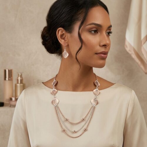SS-0609 925 SILVER NECKLACE SET