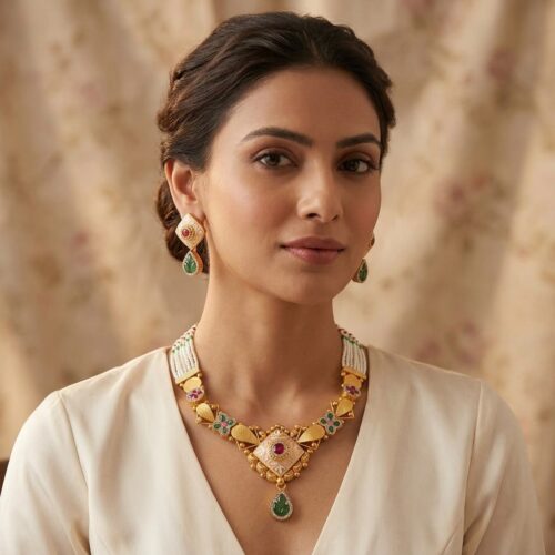 SS-0664 925 SILVER NECKLACE SET