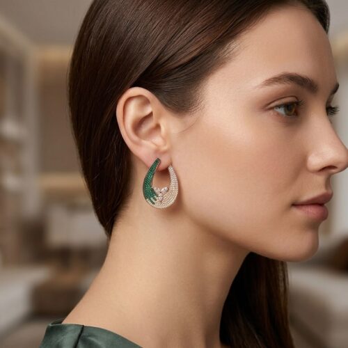 SS-0680 925 SILVER EARRING
