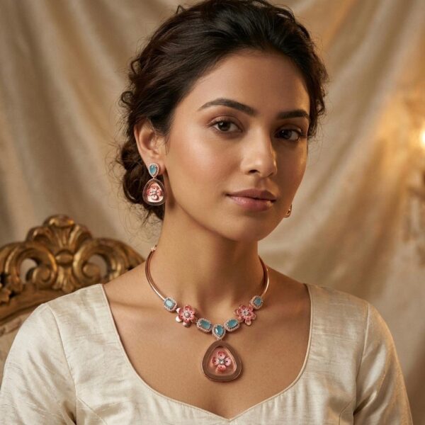 SS-0870 925 SILVER NECKLACE SET