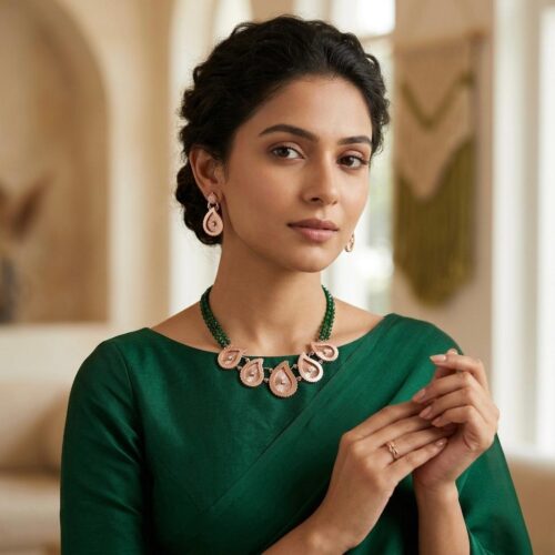 SS-0873 925 SILVER NECKLACE SET