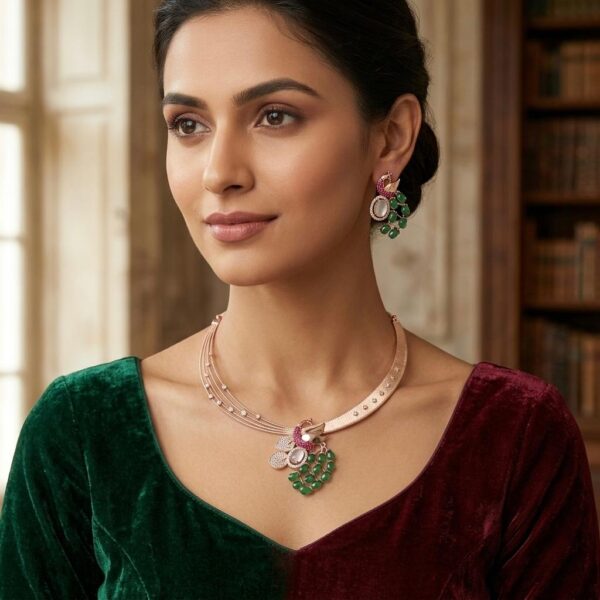 SS-0875 925 SILVER NECKLACE SET