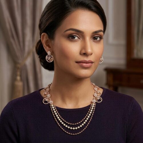SS-0880 925 SILVER NECKLACE SET