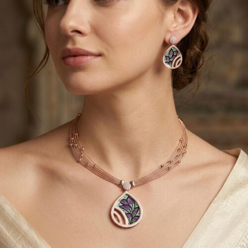SS-0882 925 SILVER NECKLACE SET