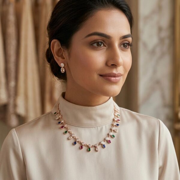 SS-0899 925 SILVER NECKLACE SET